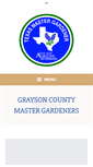 Mobile Screenshot of graysoncountymastergardeners.net