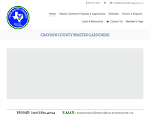 Tablet Screenshot of graysoncountymastergardeners.net
